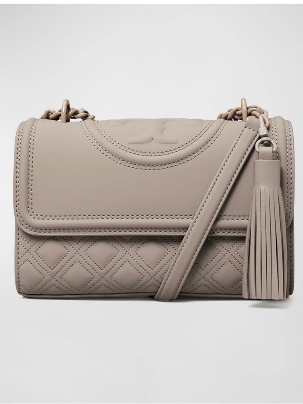 Tory Burch Quilted Convertible Crossbody Bag in Herone
